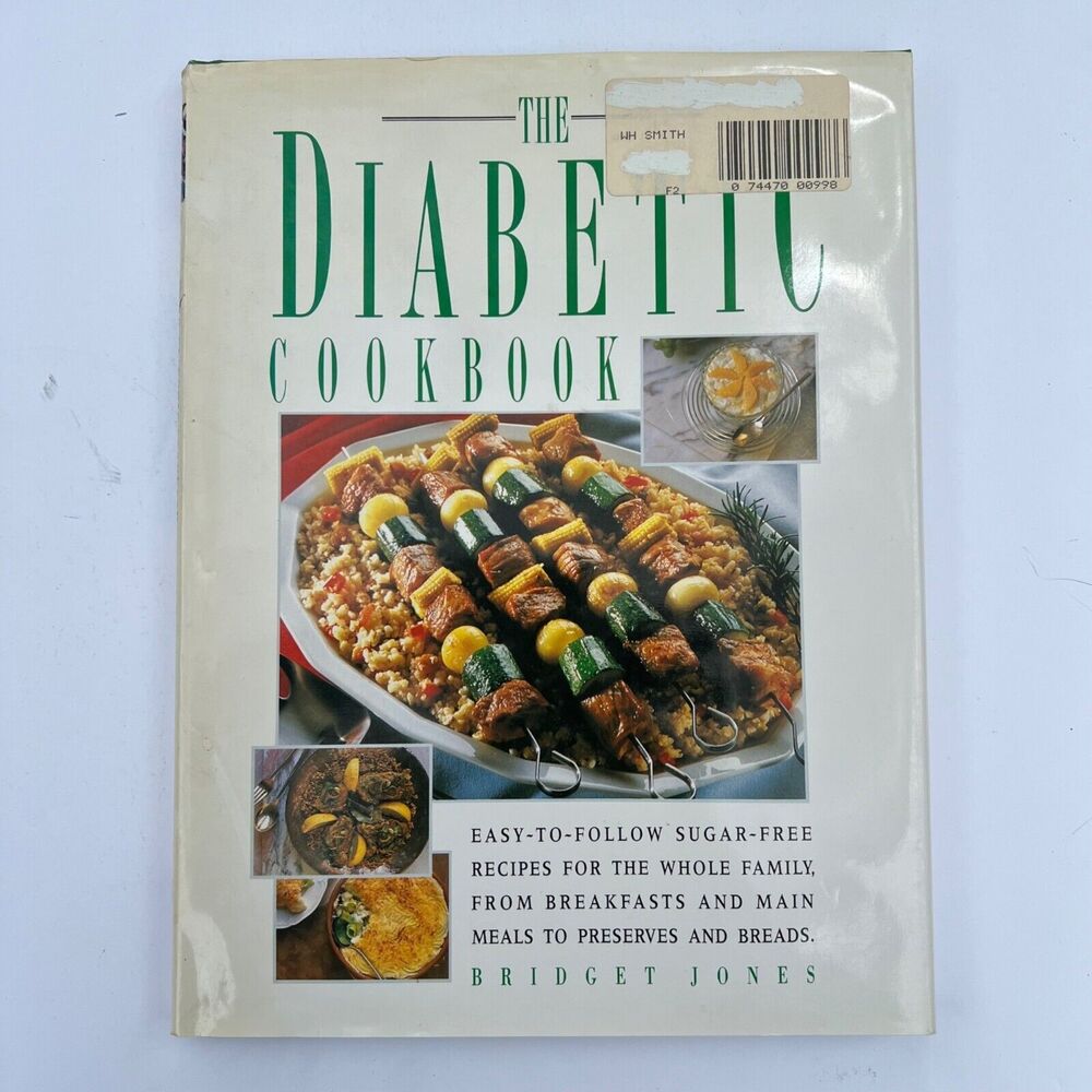 Vintage 1992 Cookbook The Diabetic Cookbook Hardcover with Dust Jacket